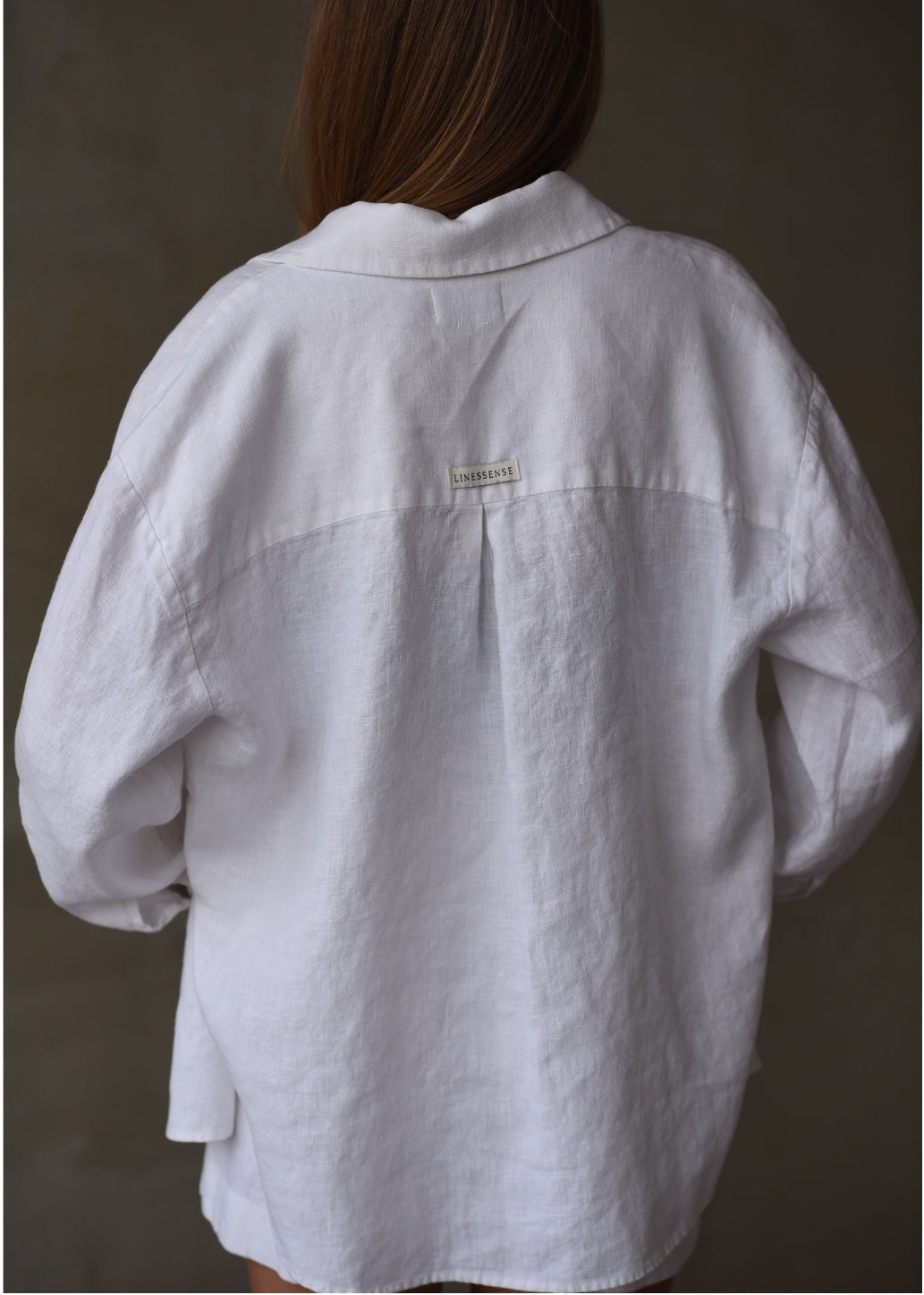 Oversized Linen Shirt - White