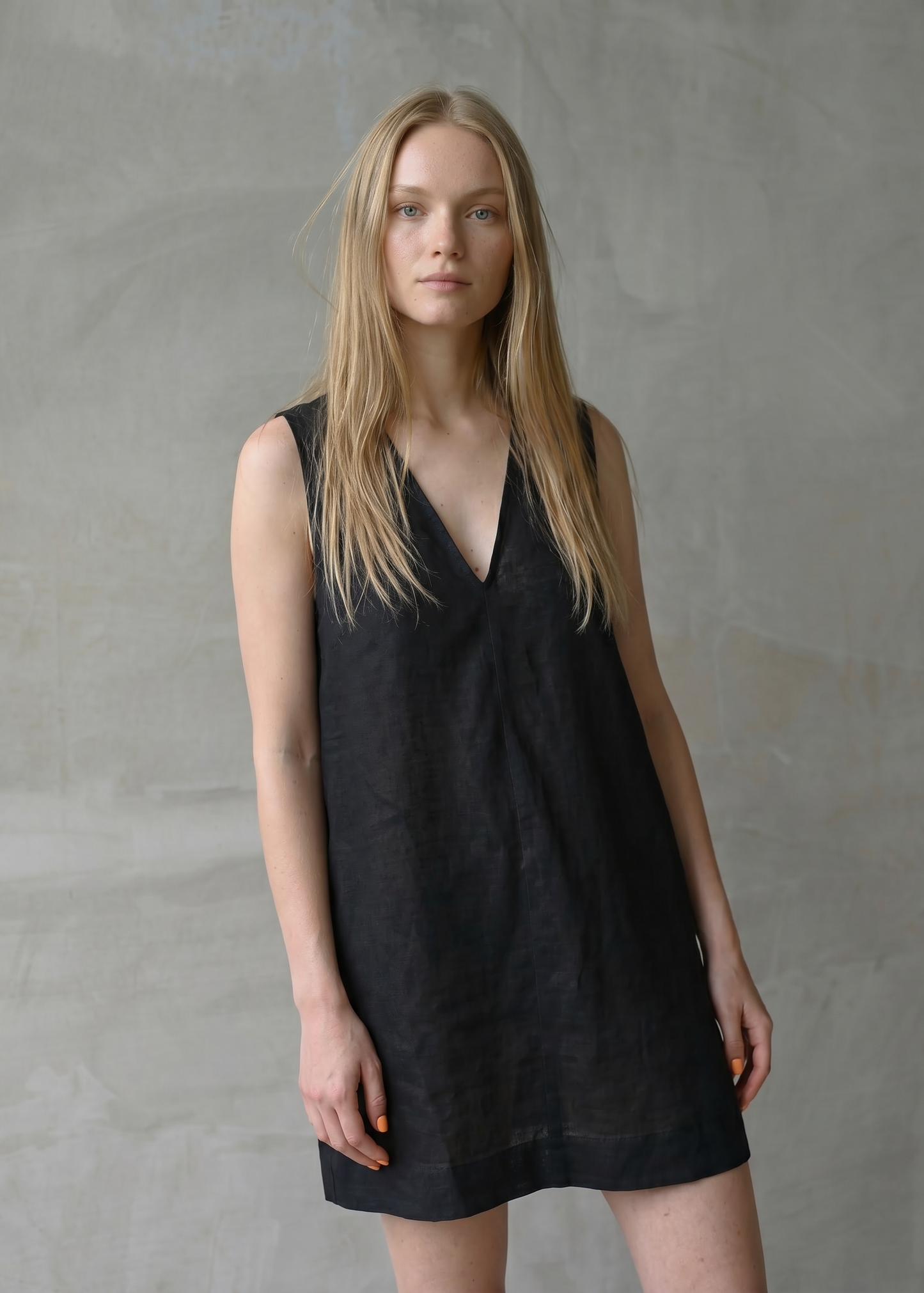 Linen Dress – Black
