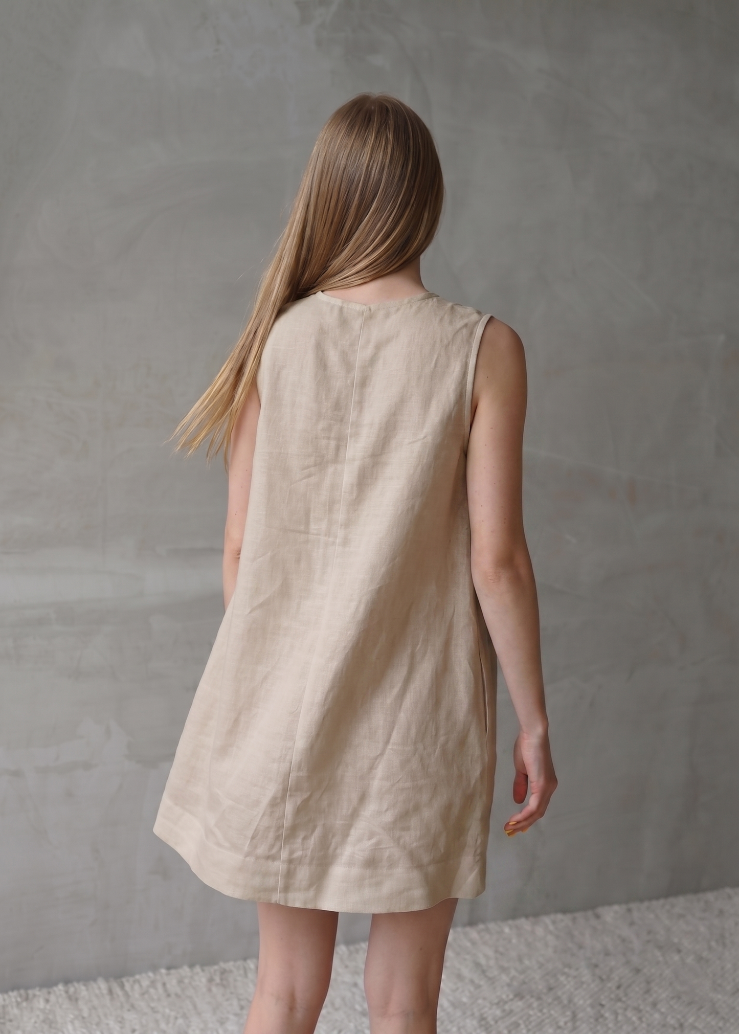 Linen Dress – Beige