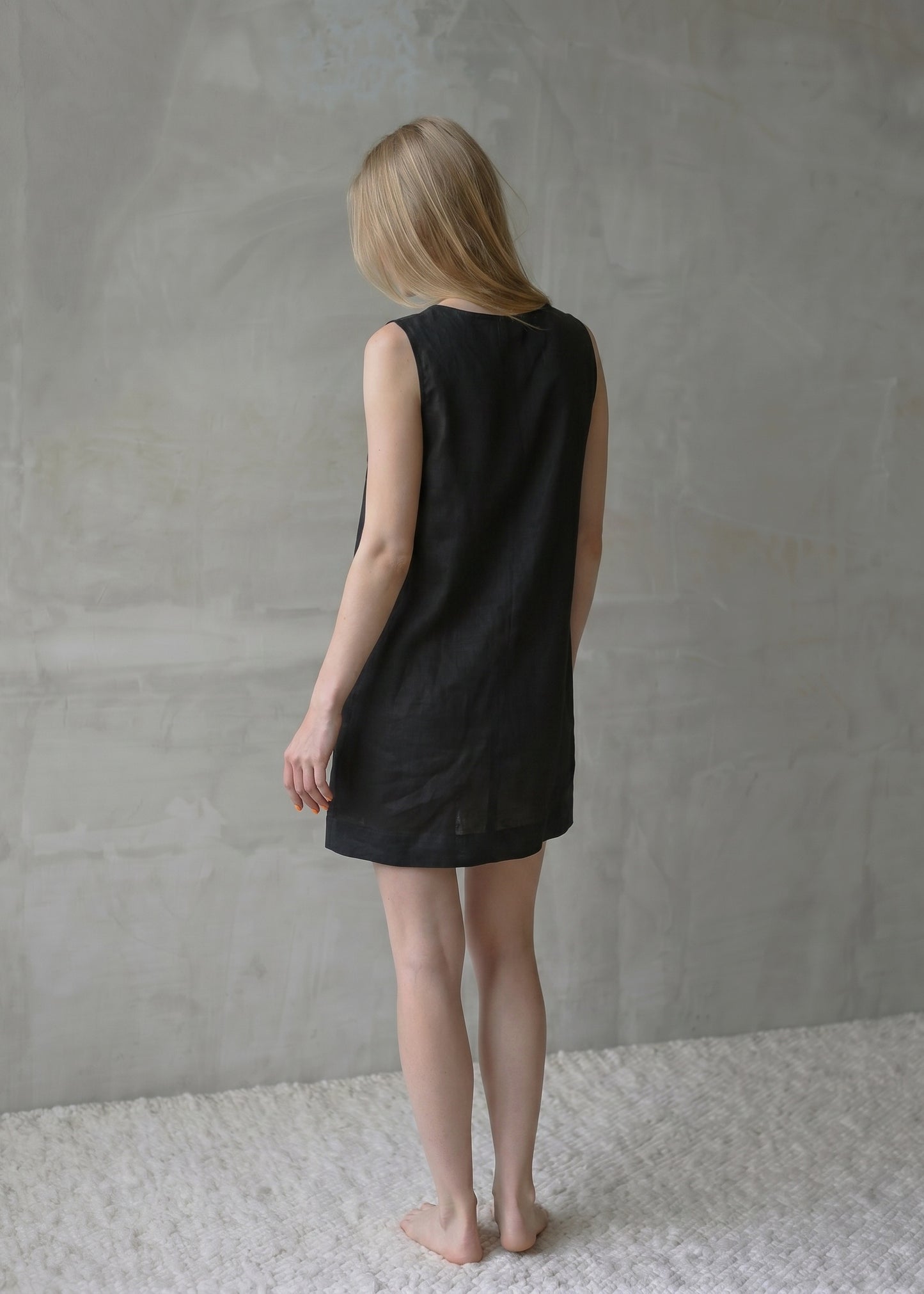 Linen Dress – Black