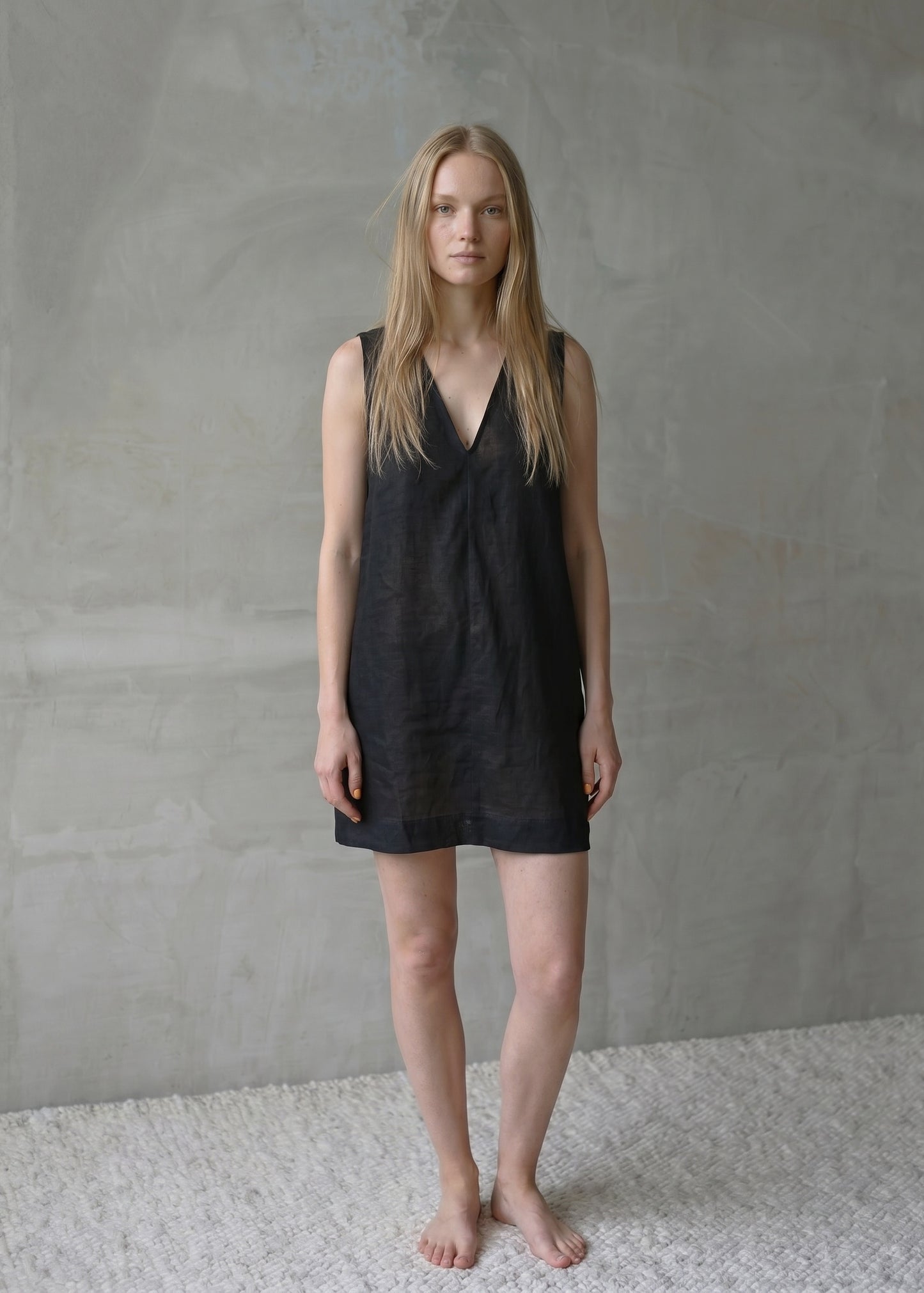 Linen Dress – Black